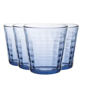 275ml Blue Prisme Water Glasses - Pack of Four - By Duralex