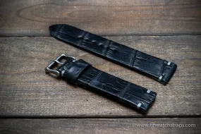 Alligator watch strap, handmade in Finland