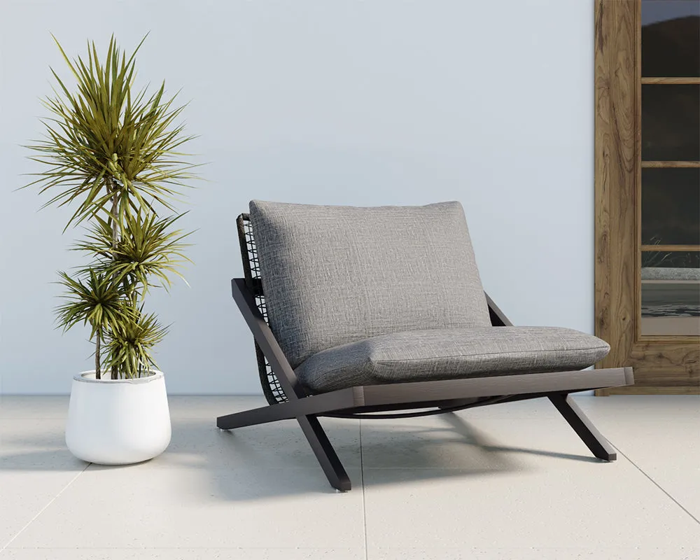 Bari Lounge Chair - Charcoal