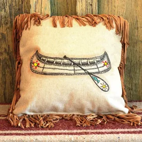 Canoe Throw Pillow