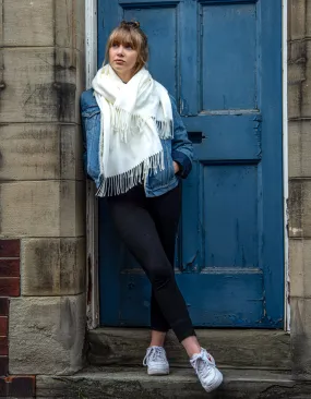 Cream Blanket Scarf