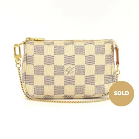 Damier Azur Canvas Pochette Accessoires Evening Bag