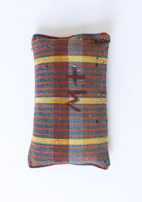 Double Sided Lumbar Grain Sack Pillow No.1