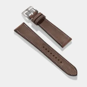 Dry Soil Brown Leather Watch Strap