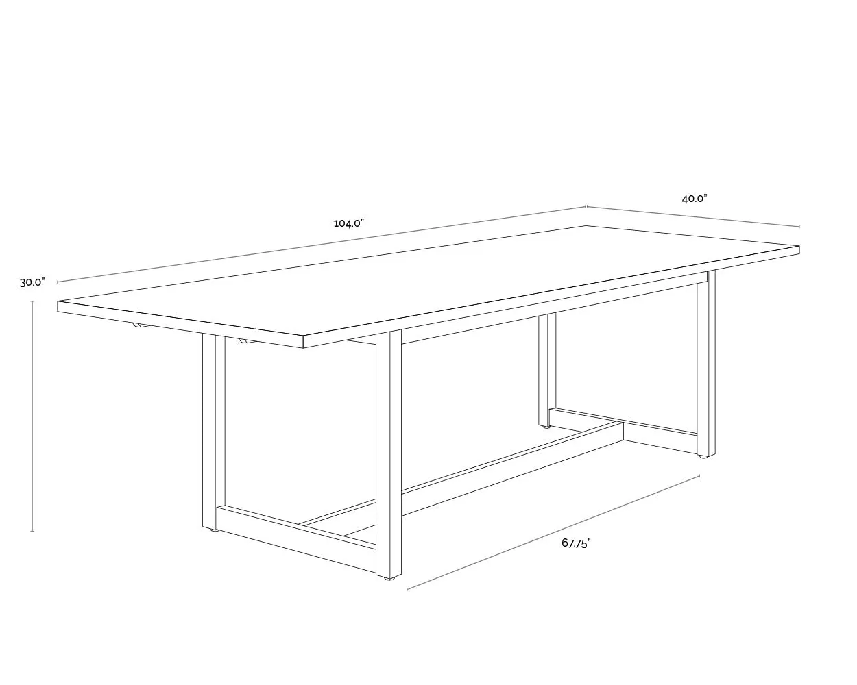 Geneve Extension Dining Table - 80" to 104"