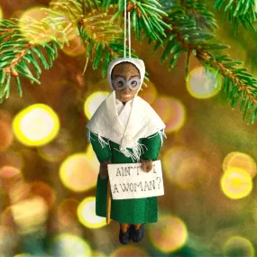 Handmade Felted Christmas Ornament - Sojourner Truth