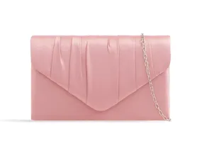 Koko Blossom Pink Satin Clutch Bag