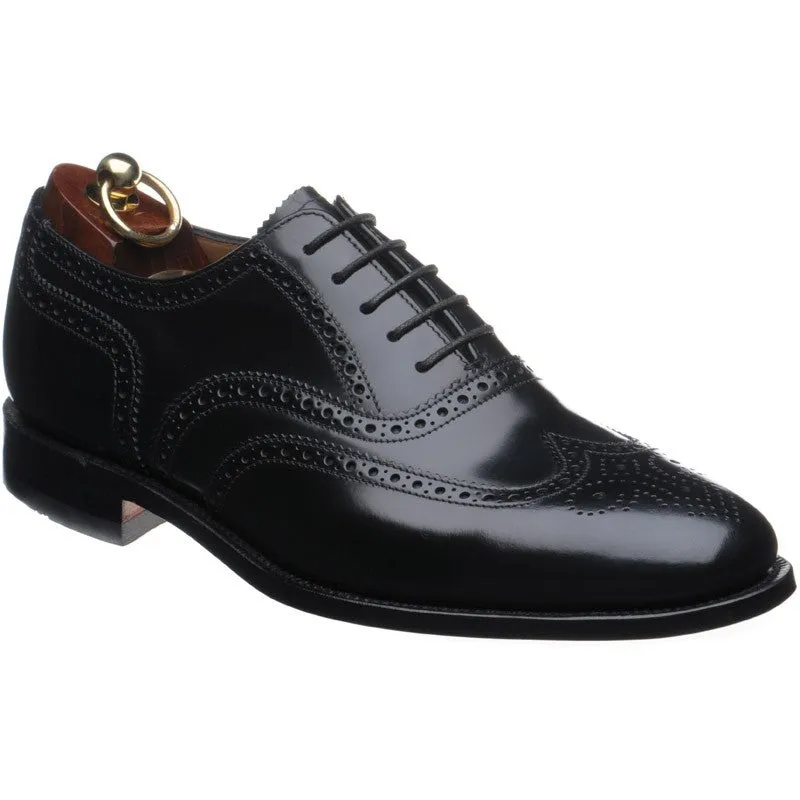 LOAKE  202B Polished Brogue - Black