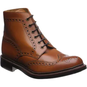 LOAKE Bedale Brogue Boot - Tan