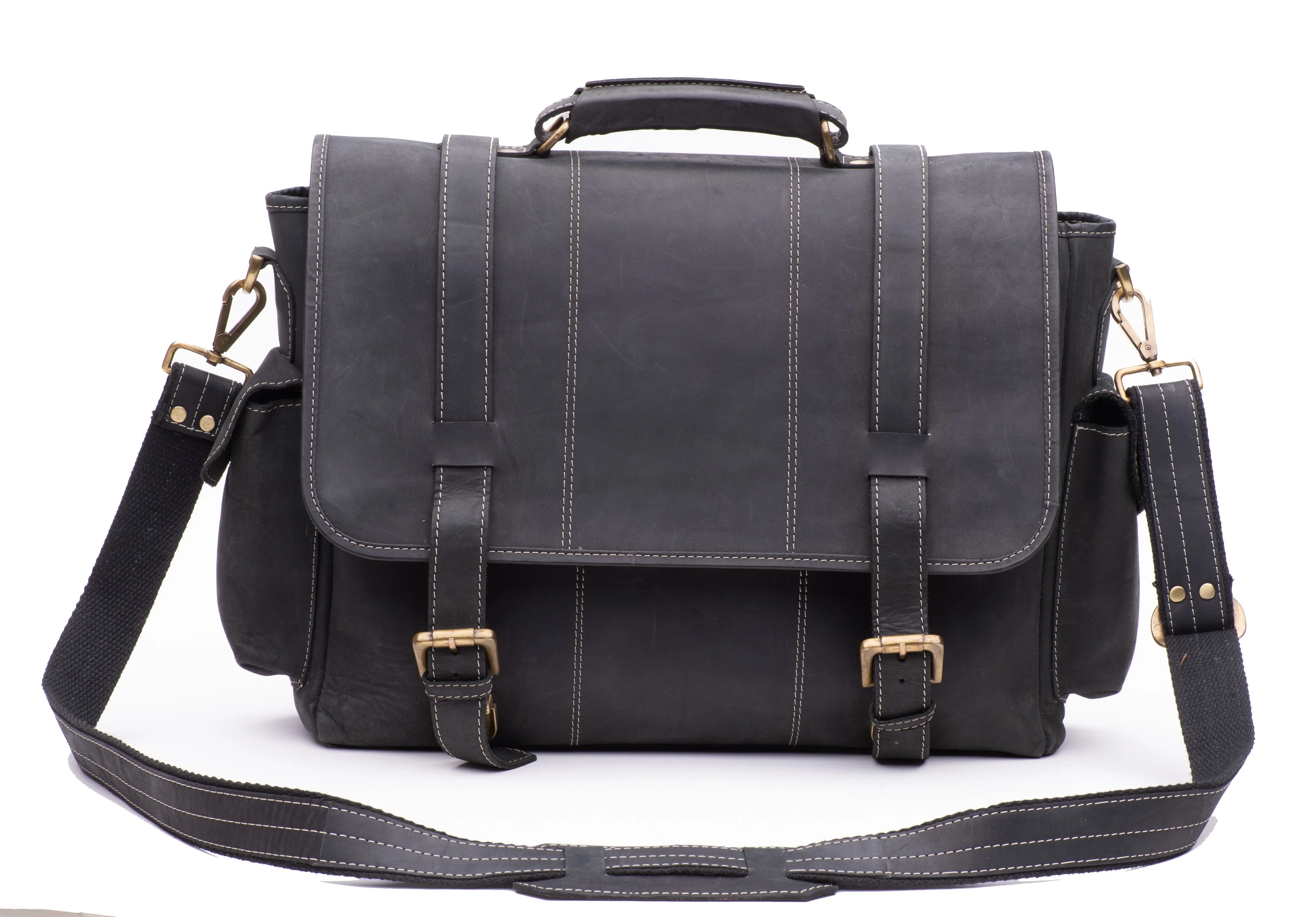 Men's business leather messenger / Laptop bag