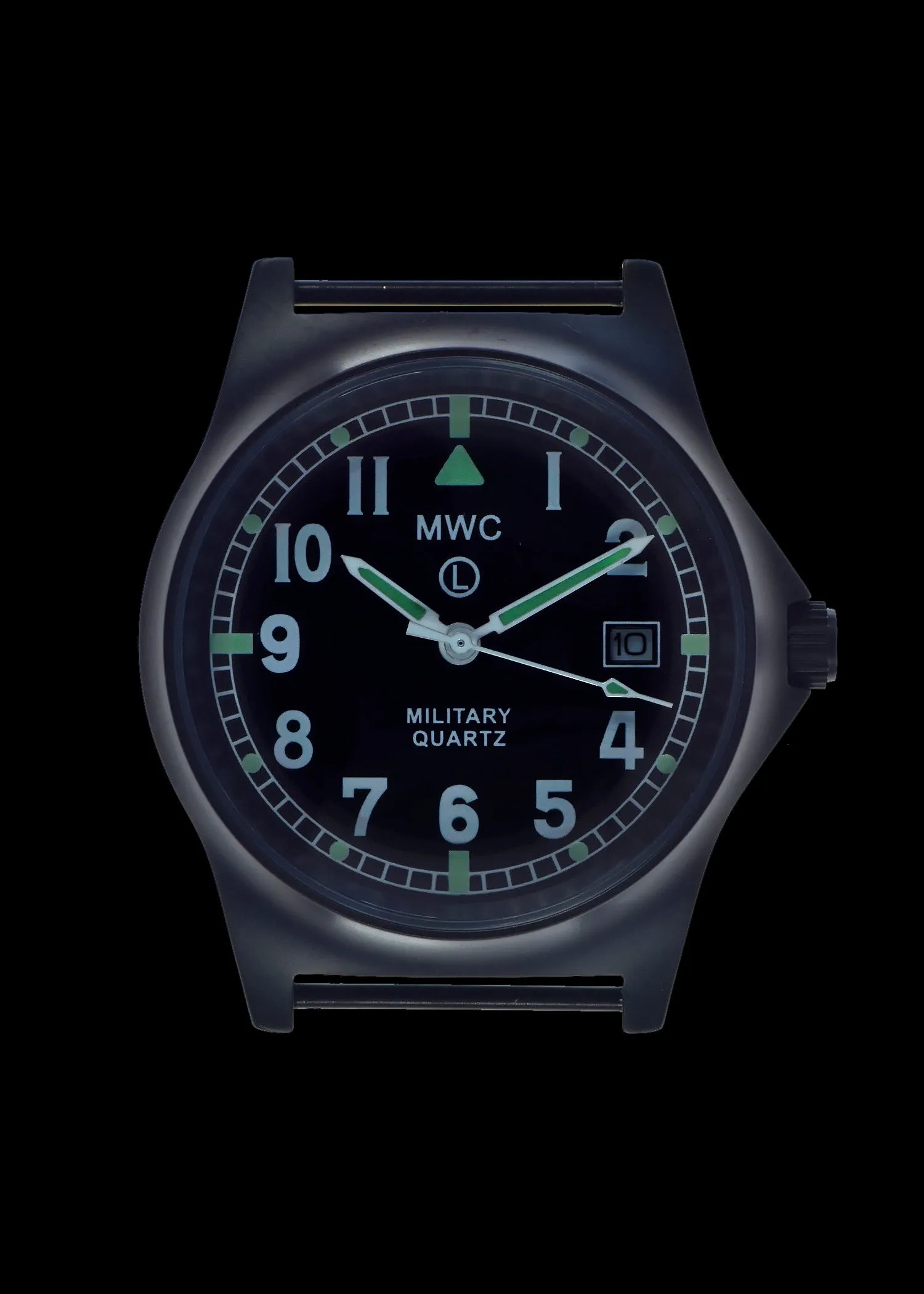 MWC G10LM European Pattern Military Watch in Covert Non Reflective Black PVD Steel