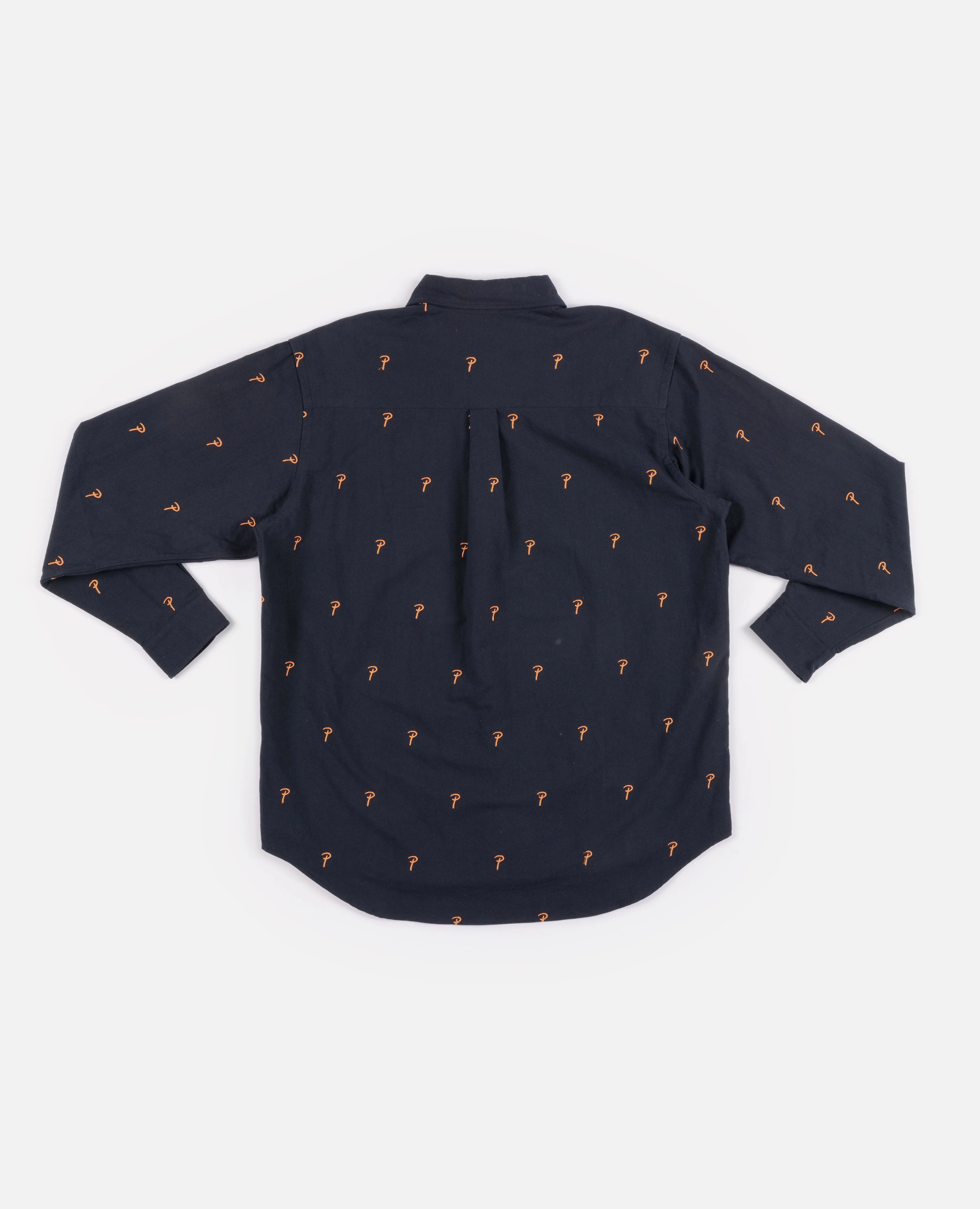 Patta Oxford Longsleeve Shirt (Evening Blue)