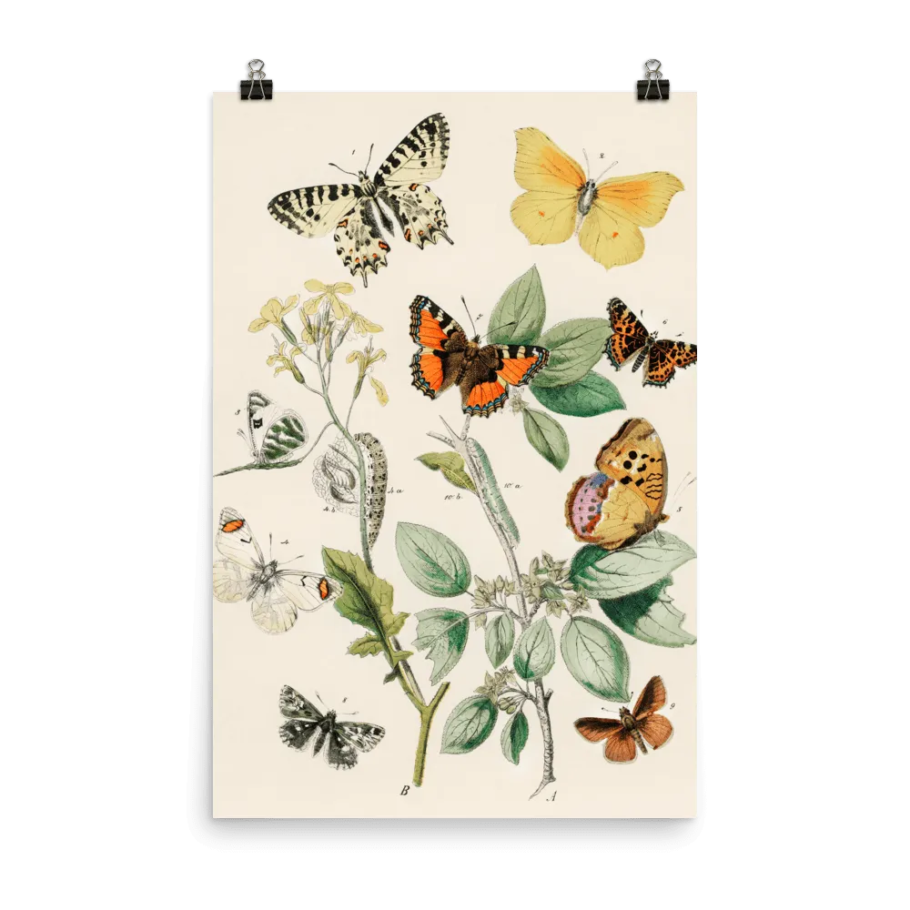 "Illustrations from the book of European Butterflies and Moths" Art Print