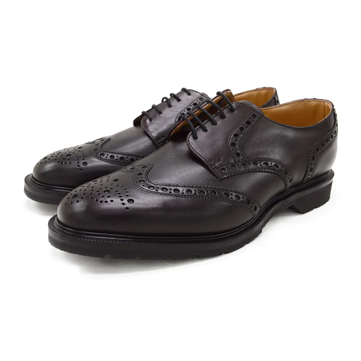 SOLOVAIR Premium Gibson Brogue Shoe -Burgundy