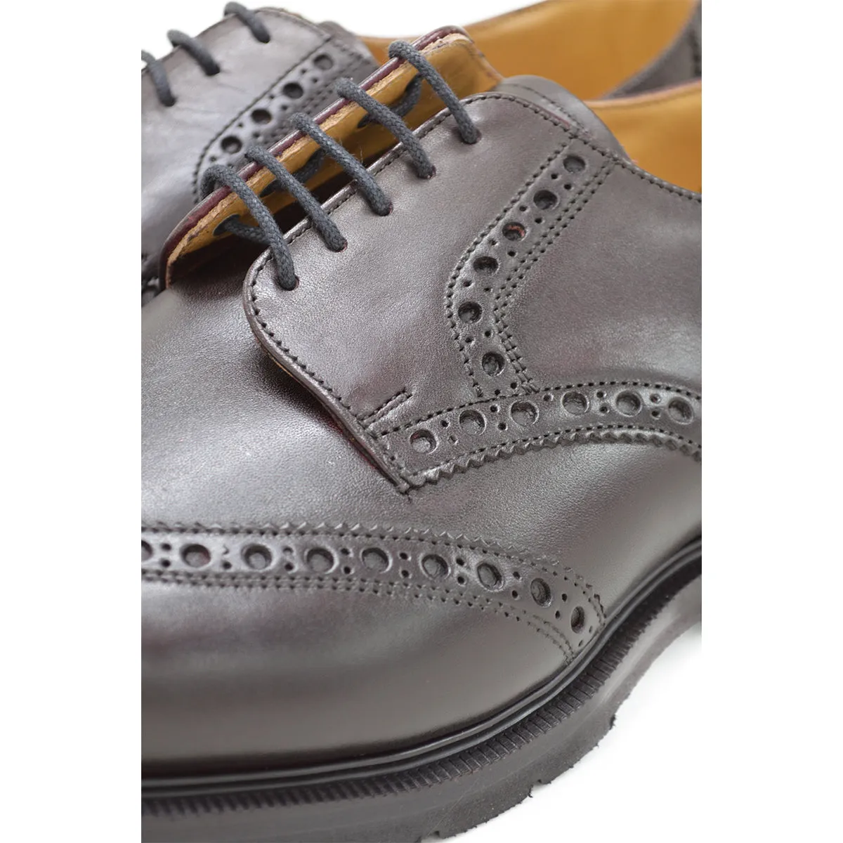 SOLOVAIR Premium Gibson Brogue Shoe -Burgundy