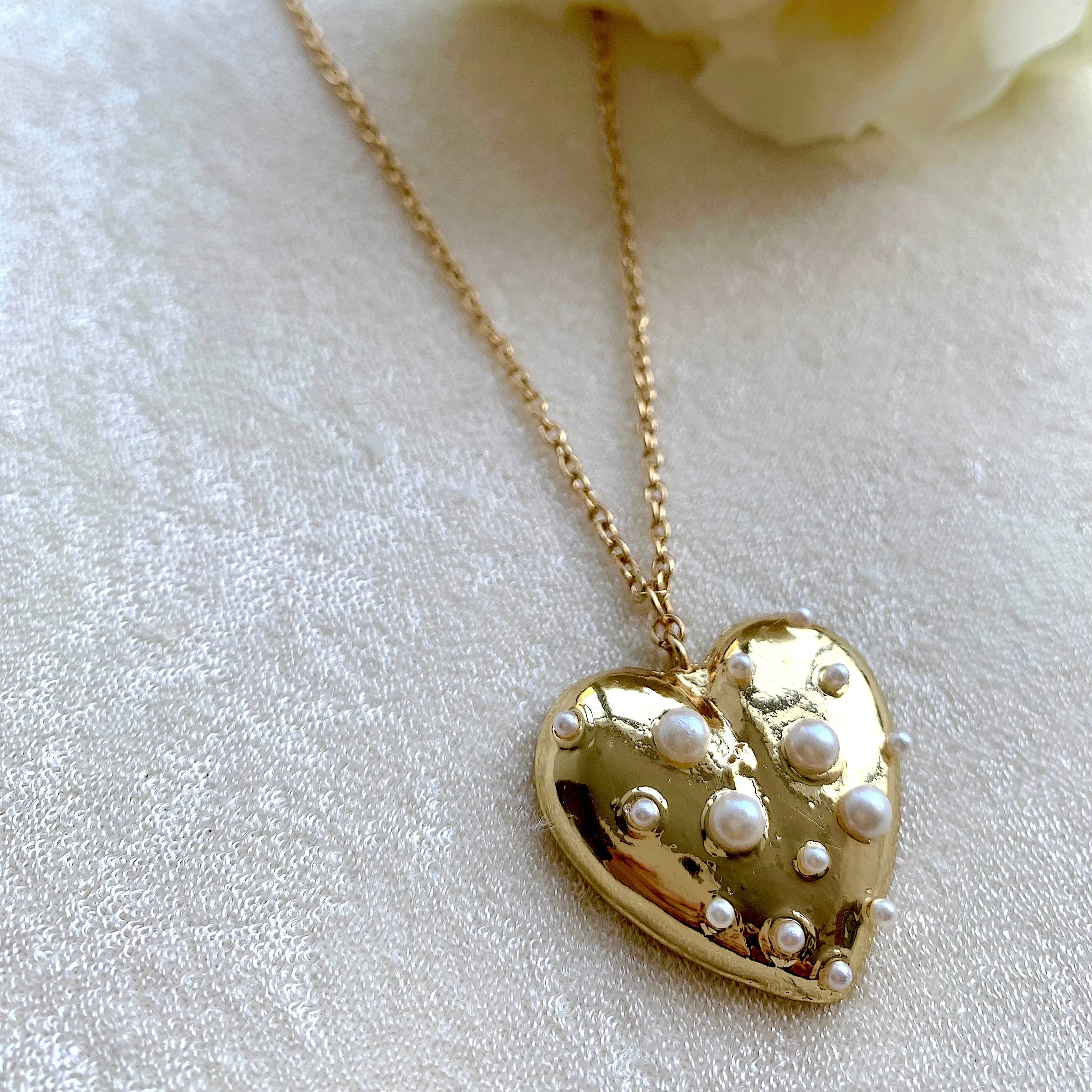 TFC Love Bump Gold Plated Pendant Necklace