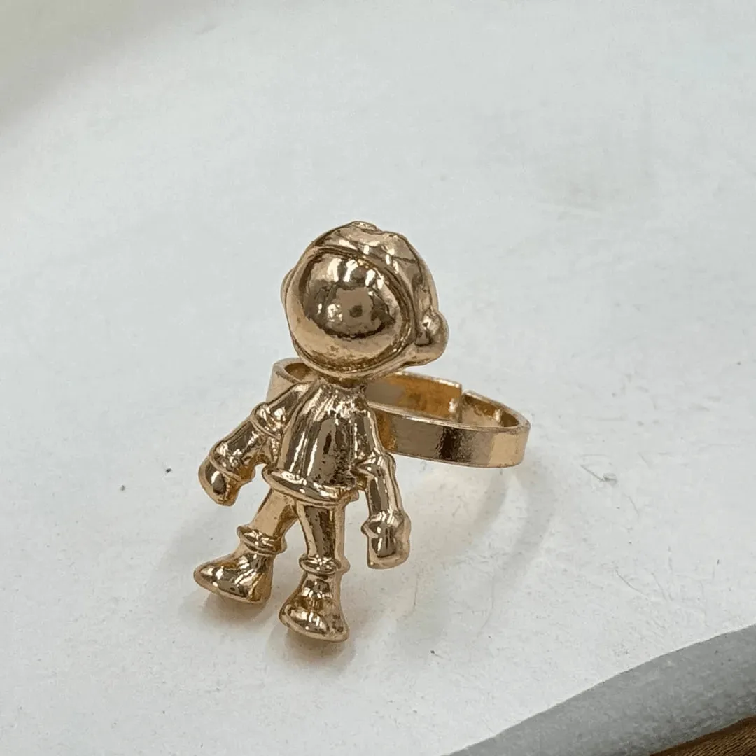 TFC Spaceman Gold Plated Adjustable Ring